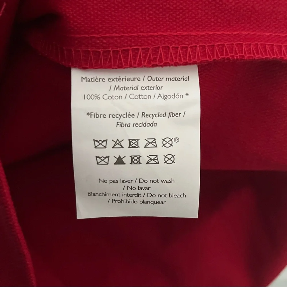 Sézane Red LOVE Tote Bag - Picture 5 of 6